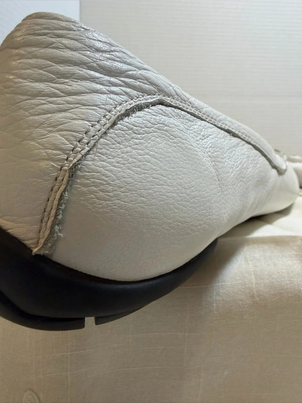 Auri Andreas White Leather Slip-On Loafers EU 44 US 11 Handmade Euro summer luxe